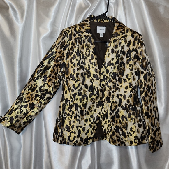 Nine West Jackets & Blazers - Nine West Set | Women's Leopard Print Blazer | Leopard Print Mini Skirt | Size M